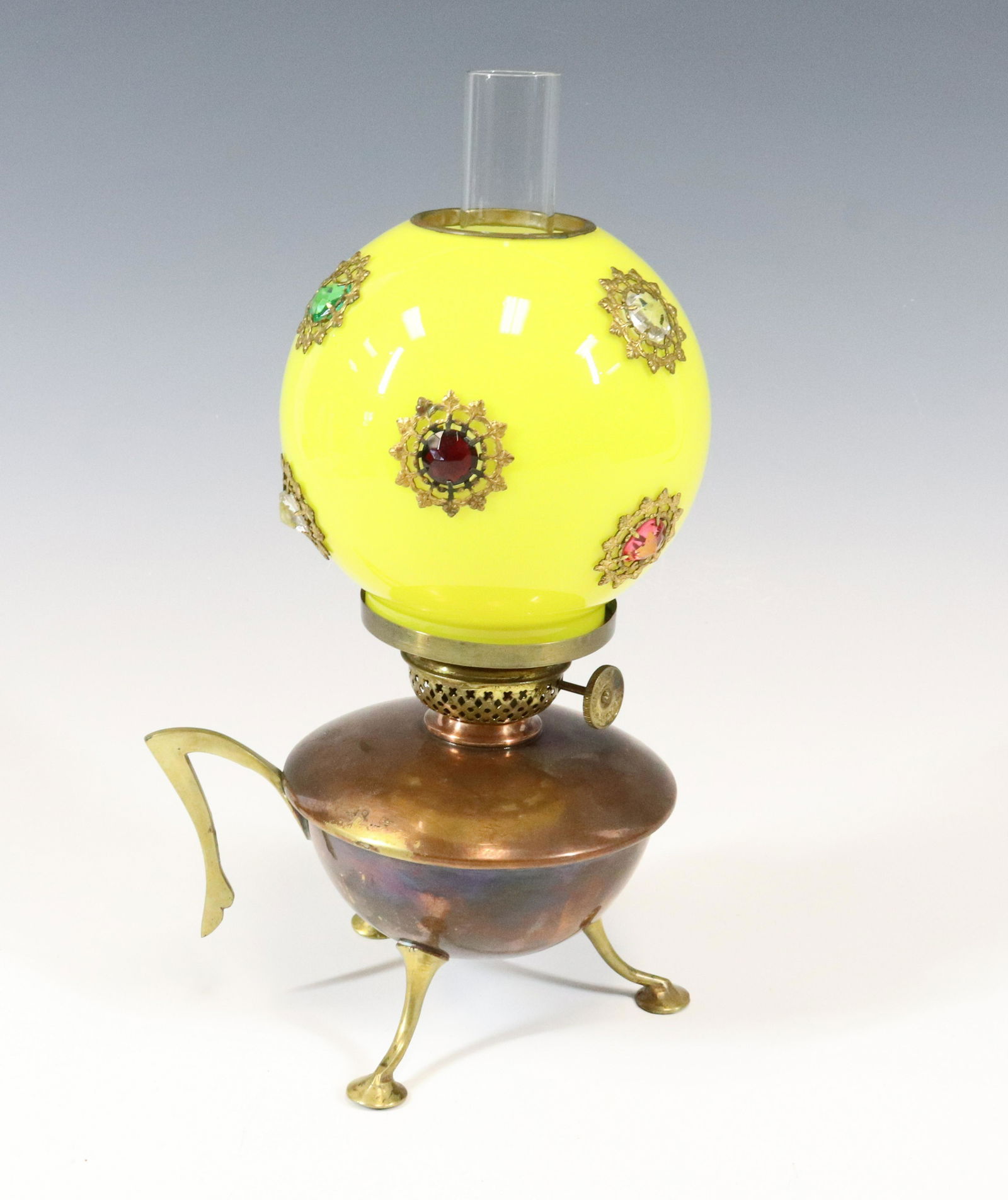FRENCH JUGENDSTIL OIL LAMP (1 of 4)