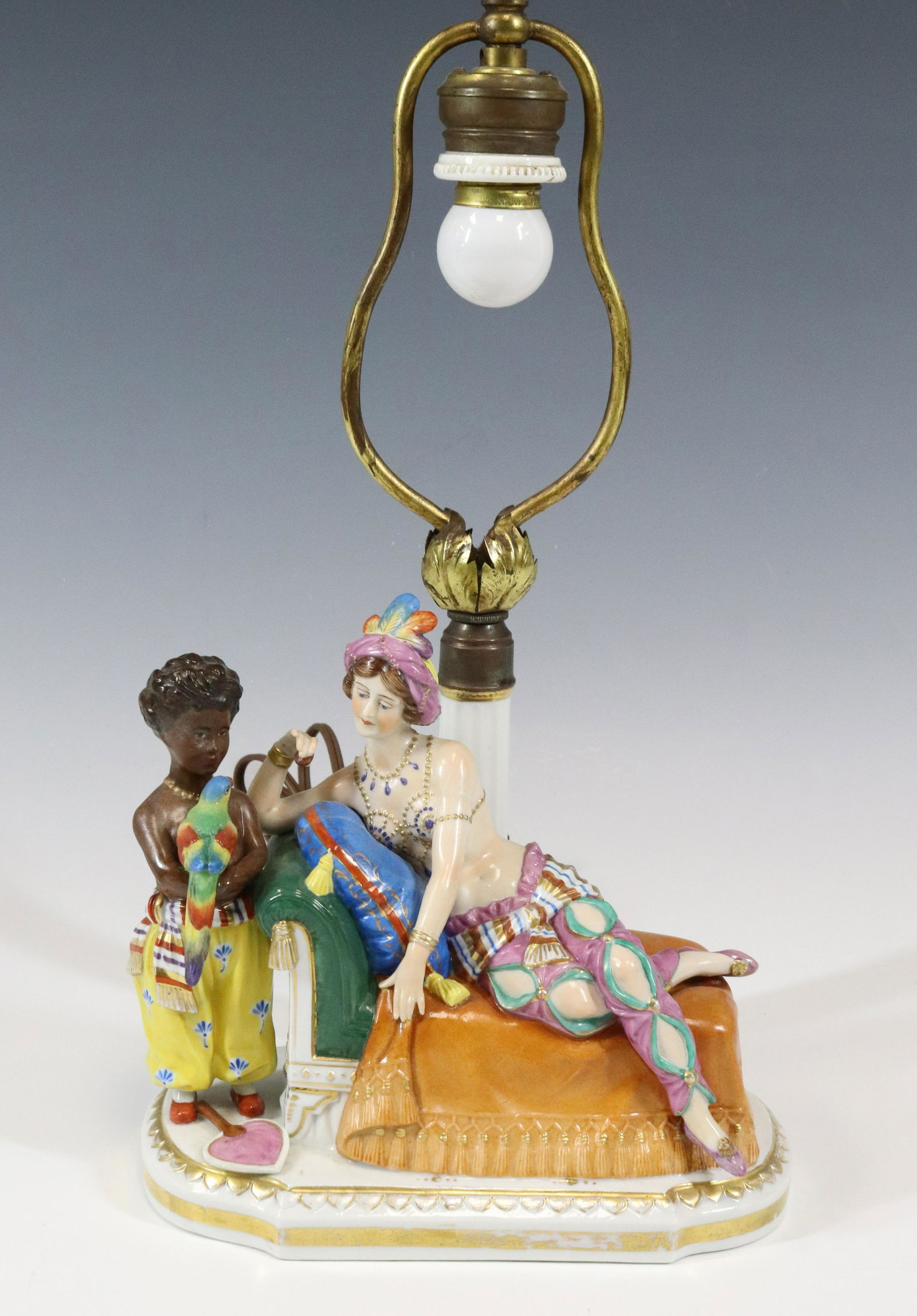 FRENCH PORCELAIN LAMP (1 of 3)