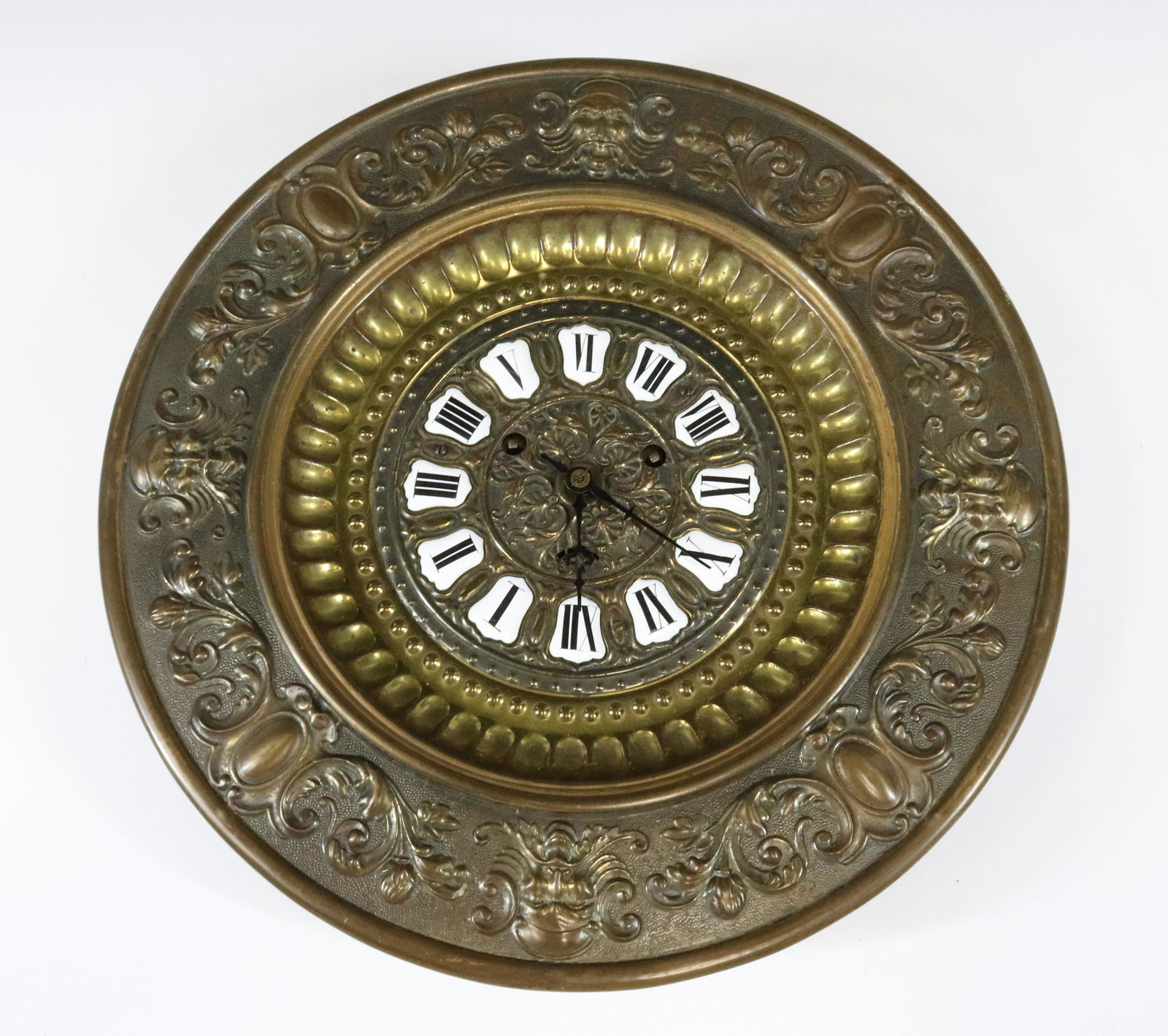 BRASS WALL CLOCK (1 of 2)