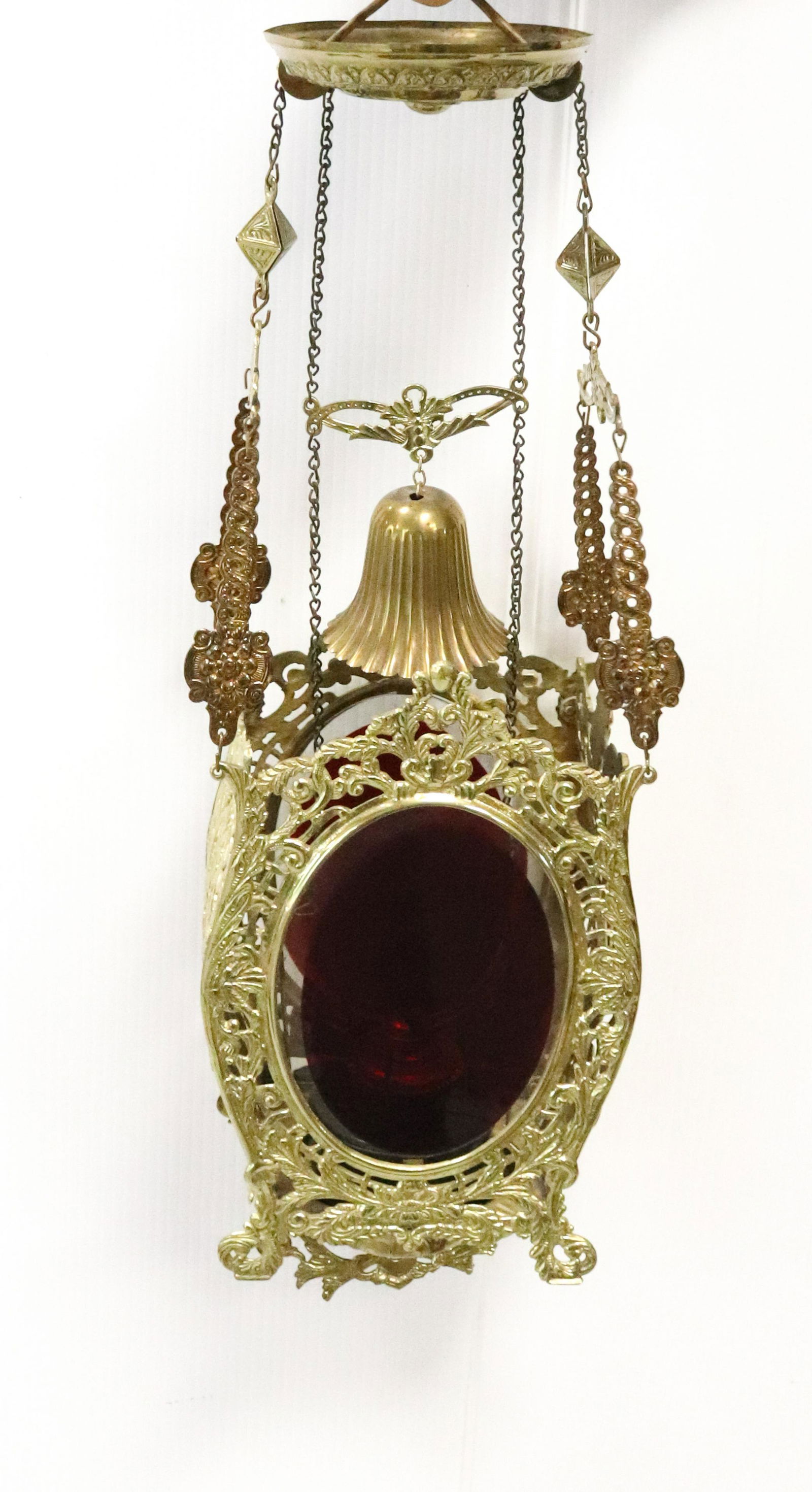 BRASS HANGING LAMP (1 of 4)