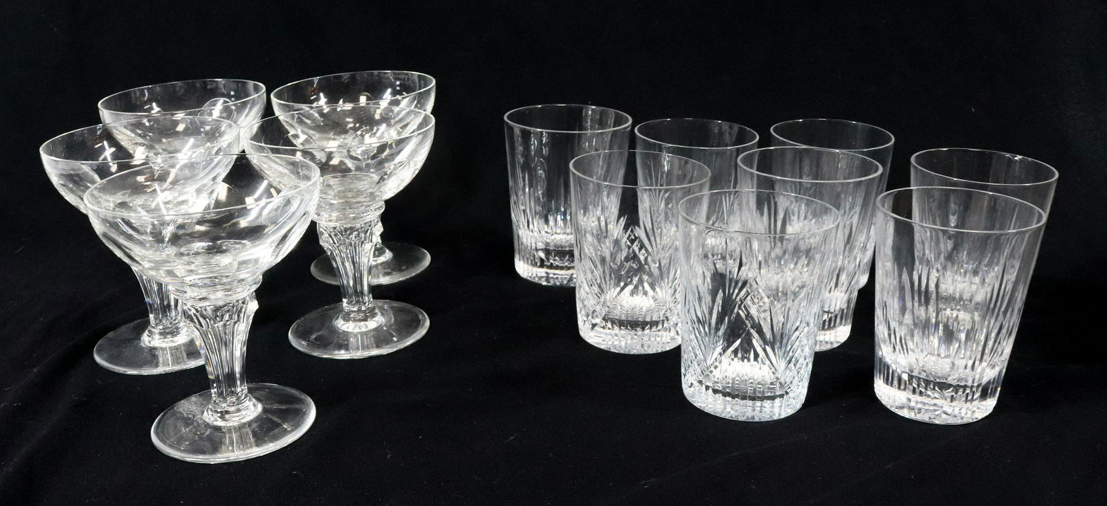 FRENCH CUT GLASS STEMWARE (1 of 3)