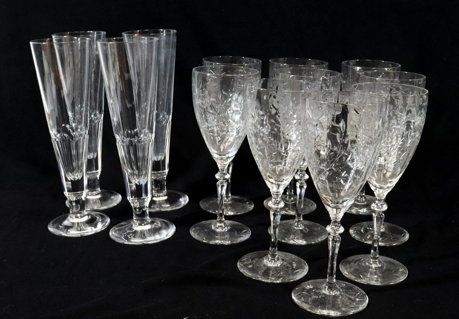 (13) CUT GLASS STEMWARE (1 of 3)