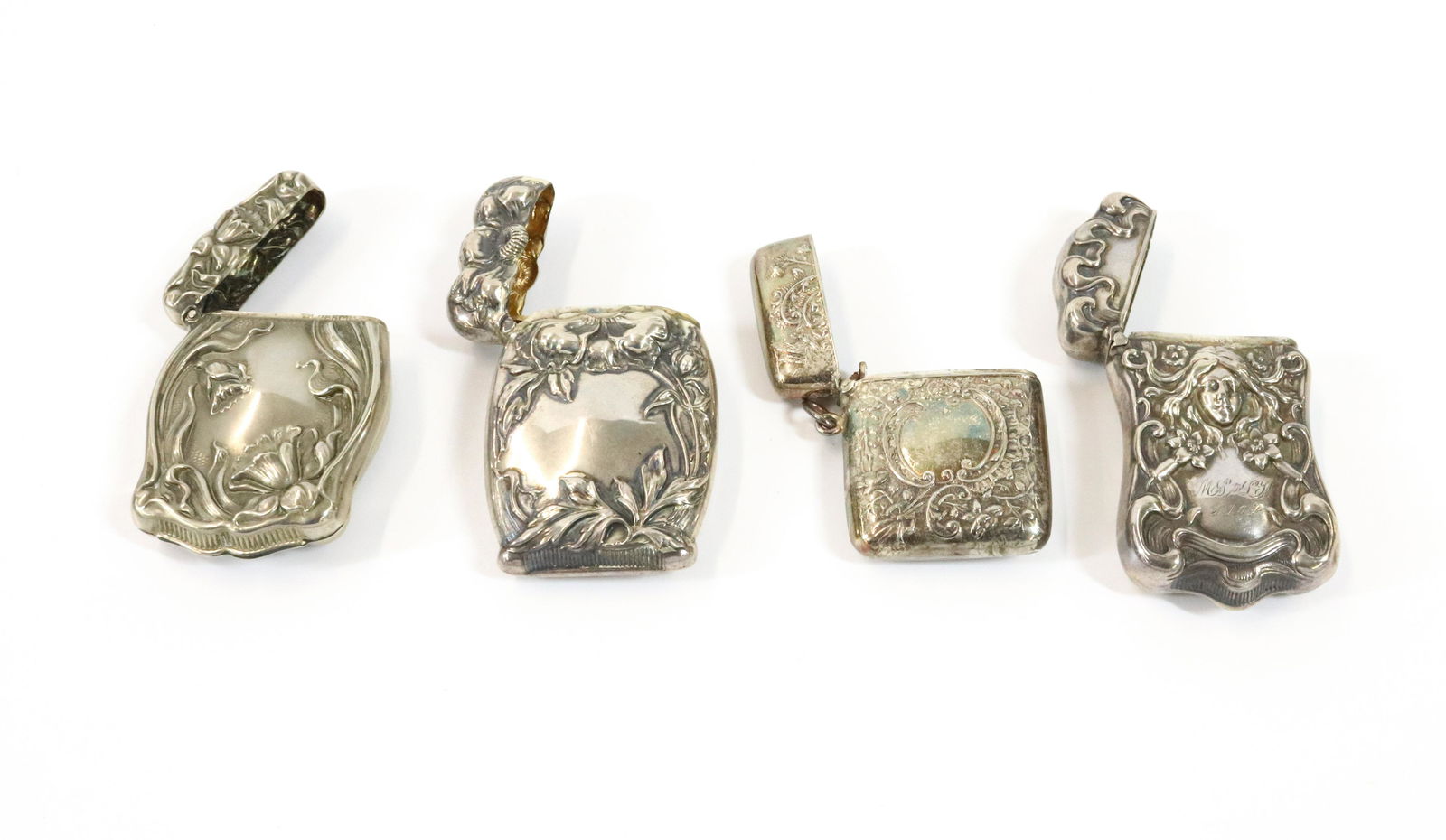 (4)  ART NOUVEAU MATCH BOXES (1 of 2)