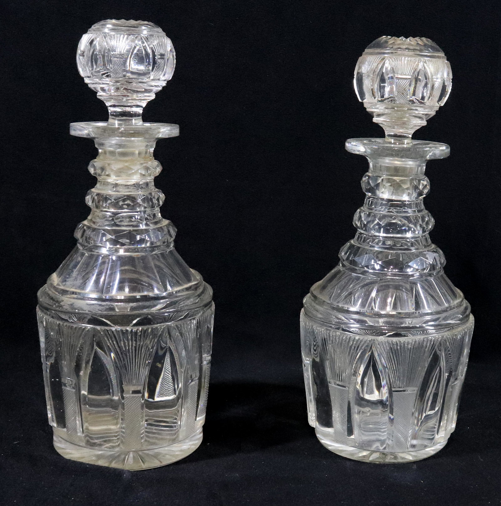(2) PITTSBURGH CUT GLASS DECANTERS (1 of 9)
