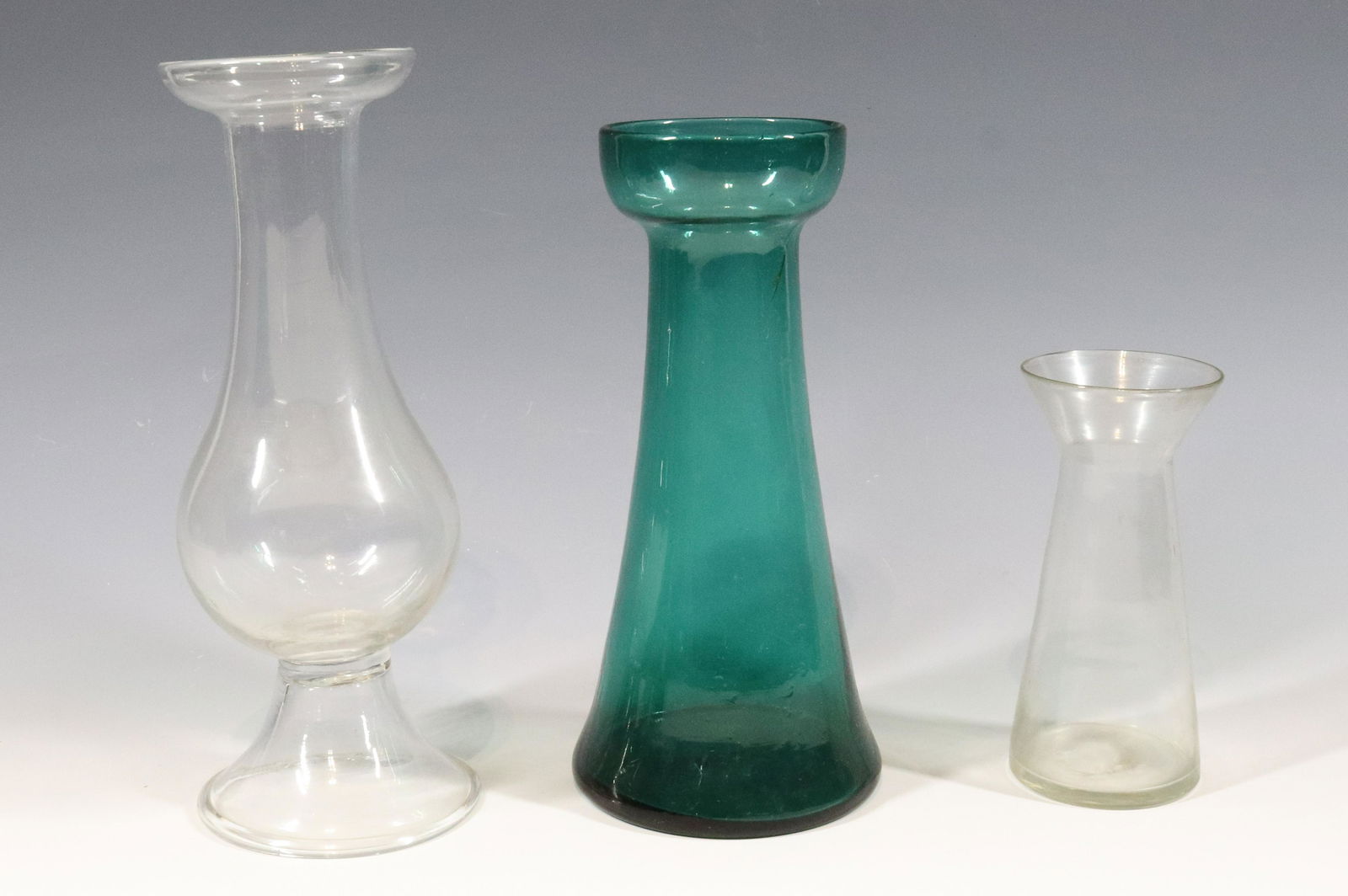 (3) BLOWN GLASS VASES (1 of 3)