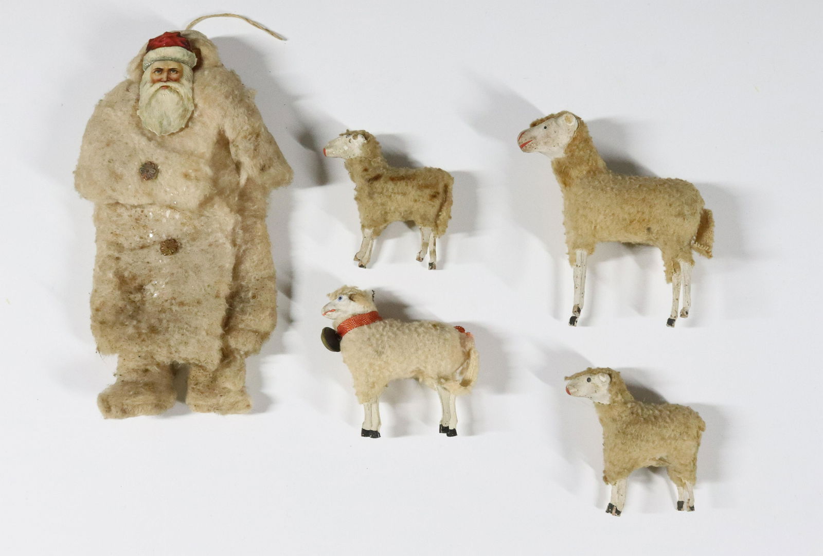 SANTA CLAUS ORNAMENT AND WOOLY SHEEP (1 of 2)