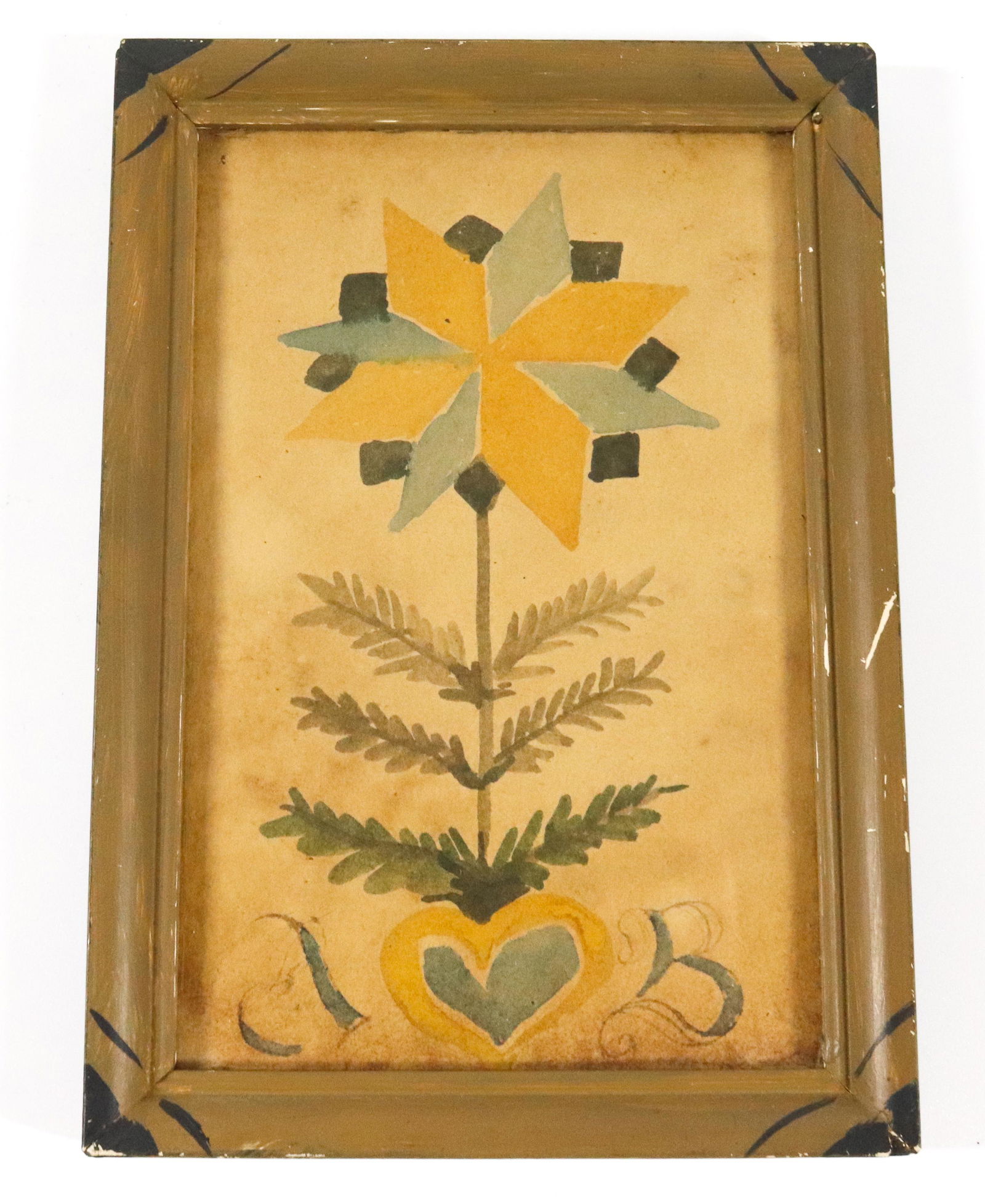 FRAMED FLORAL WATERCOLOR (1 of 3)