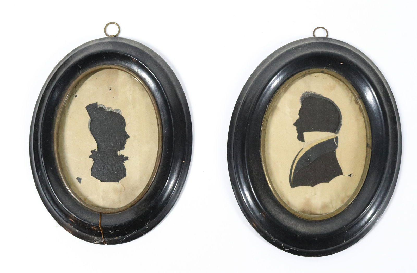 FRAMED PAIR OF SILHOUETTES (1 of 4)