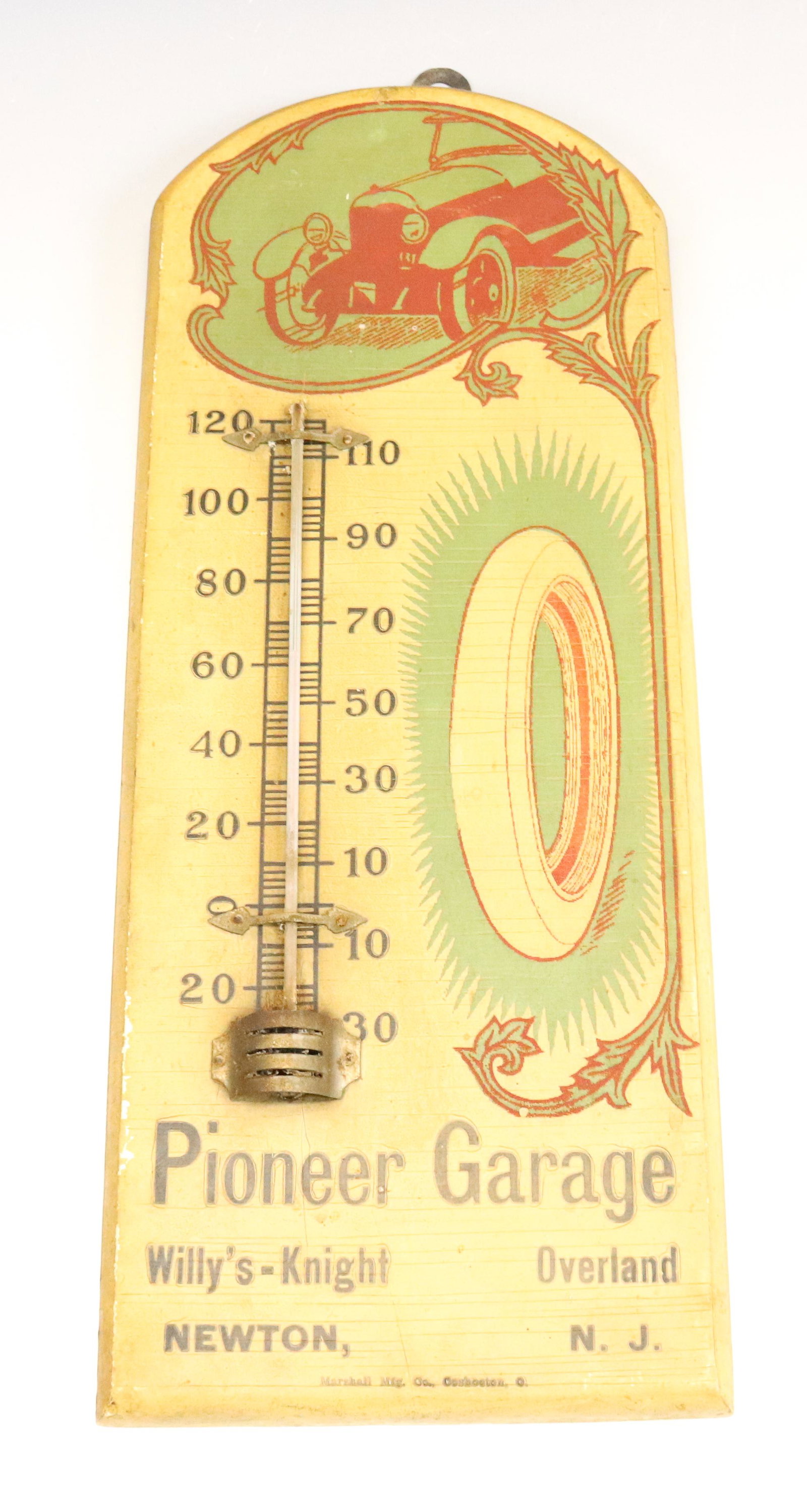 WOODEN ADVERTISING THERMOMETER (1 of 4)