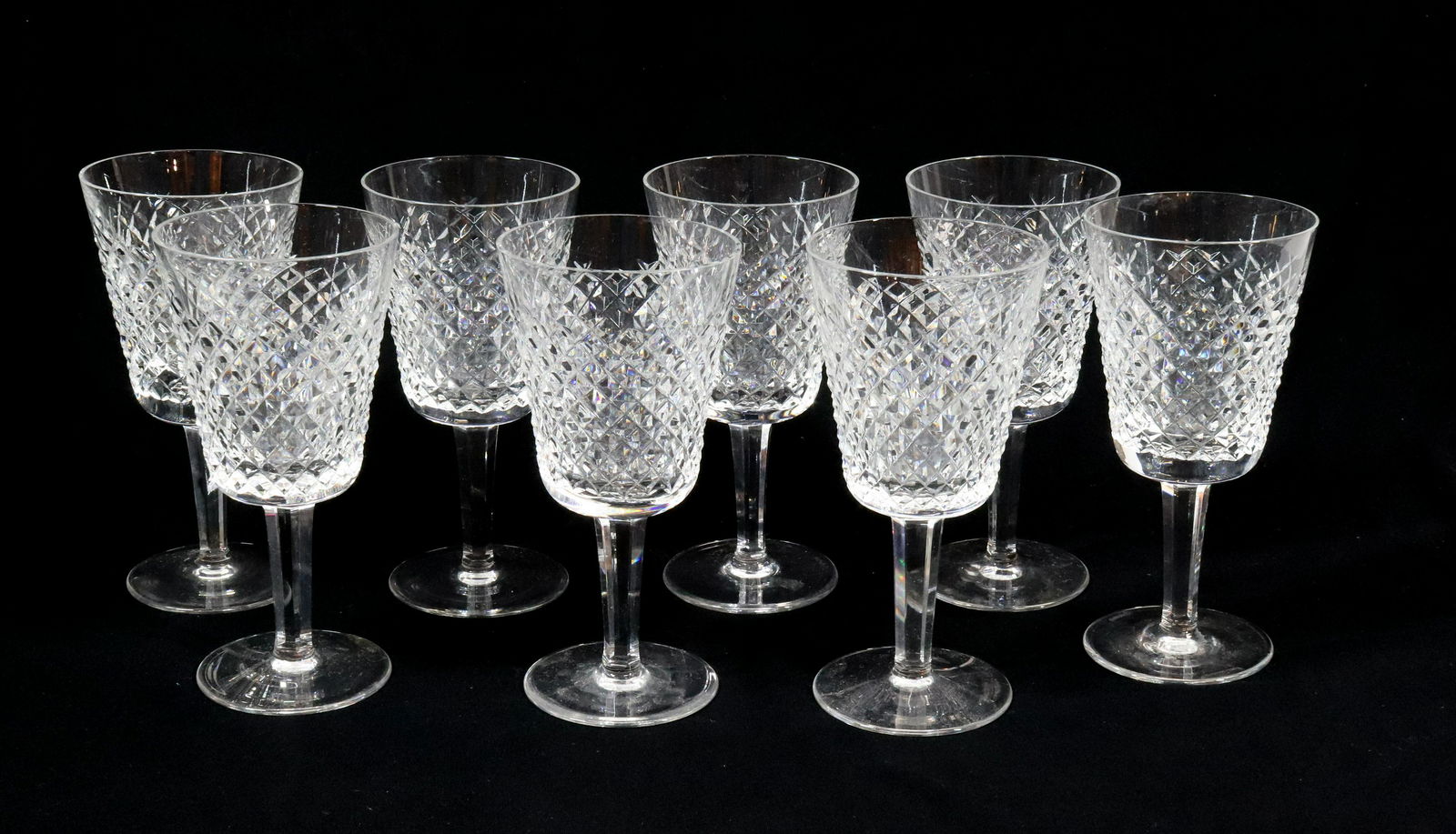 (8) WATERFORD ALANA PATTERN GOBLETS (1 of 4)