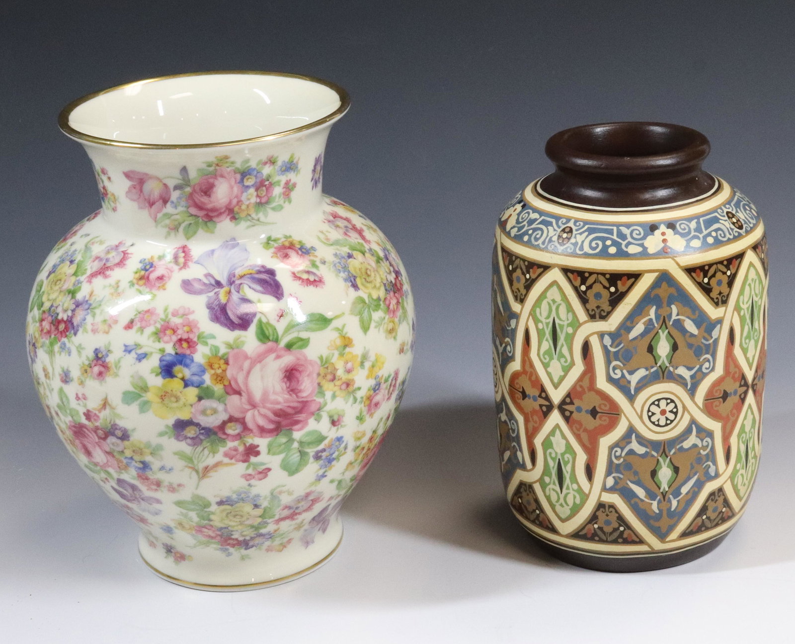 (2) GERMAN CERAMIC VASES (1 of 3)