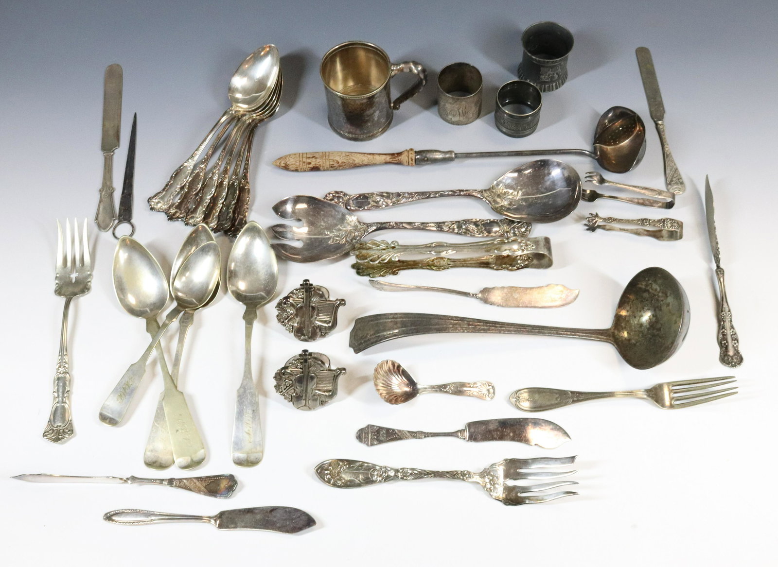 VICTORIAN SILVERPLATE AND FLATWARE (1 of 6)