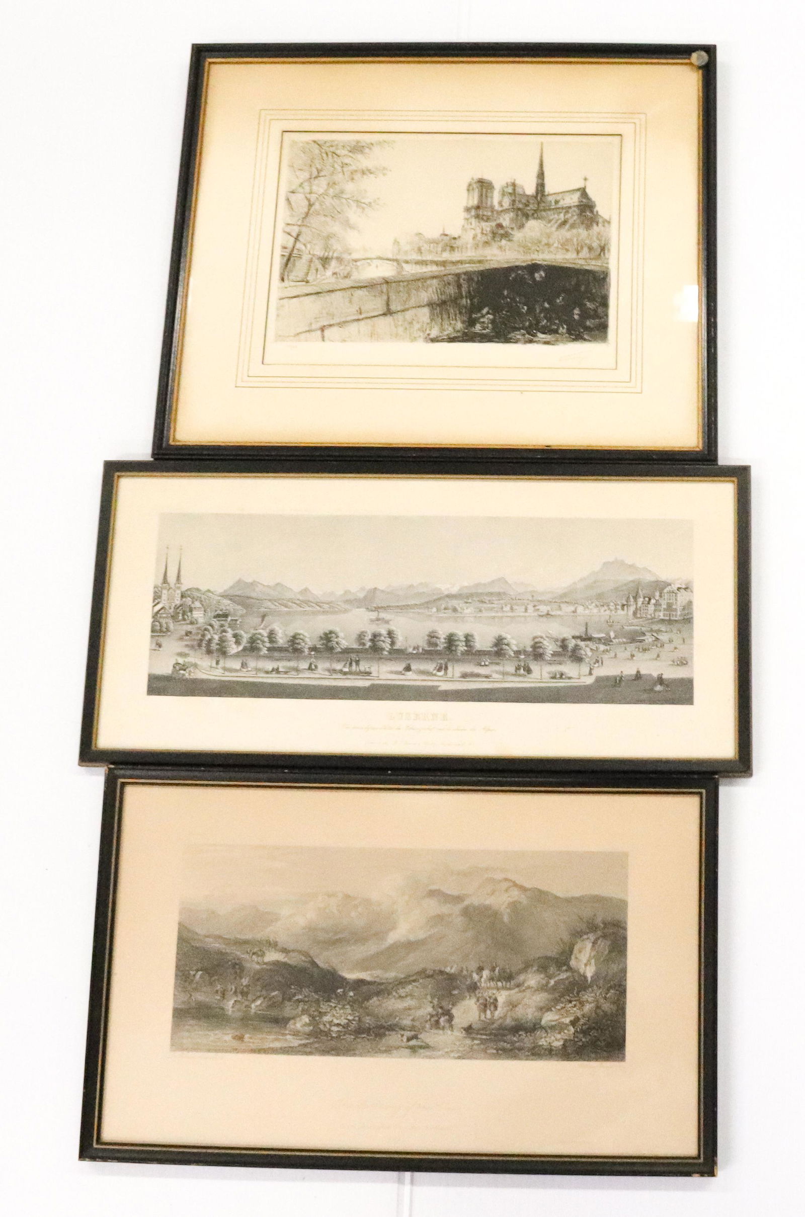 (3) FRAMED ENGRAVINGS (1 of 7)