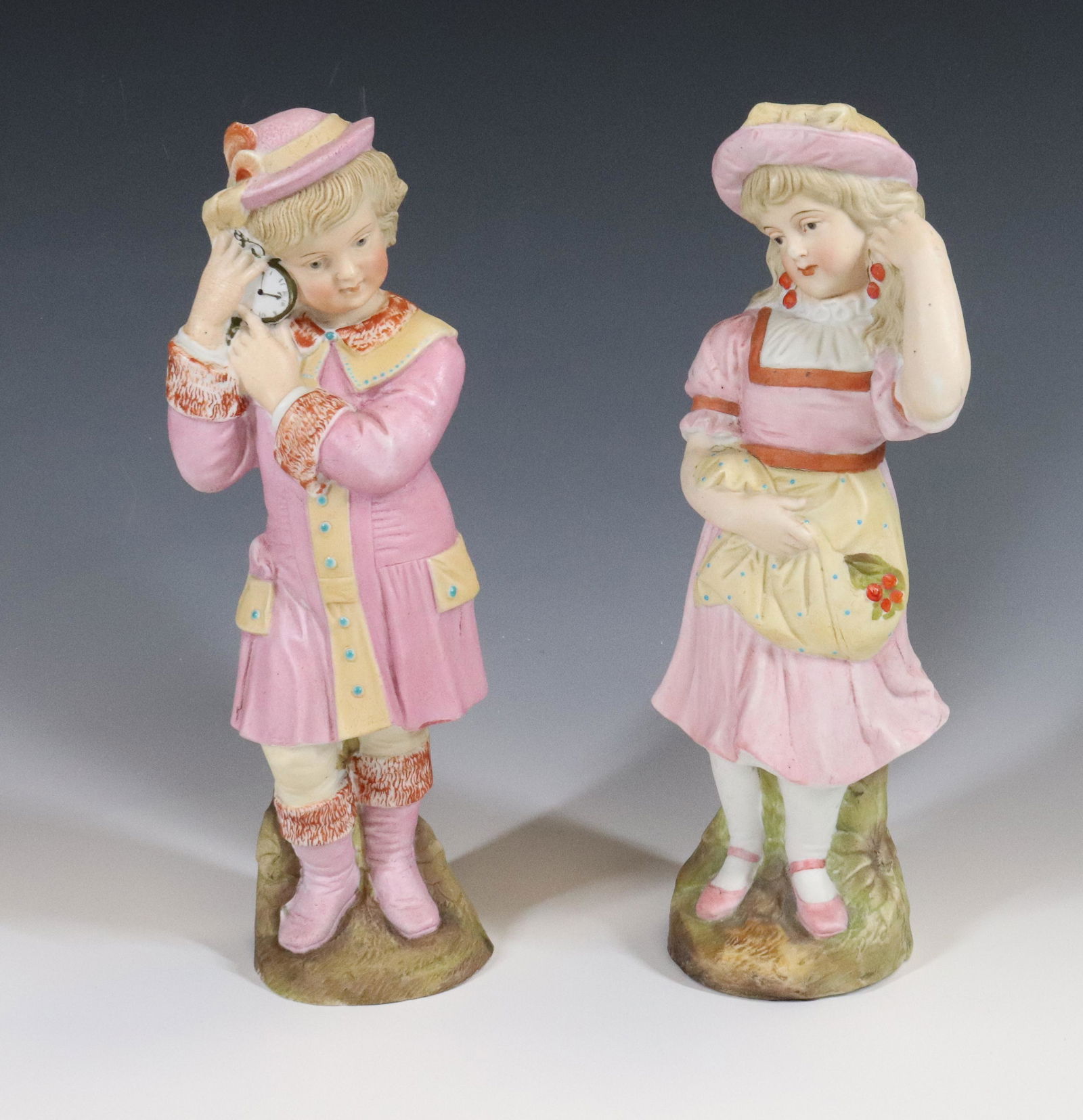 GERMAN BISQUE PAIR OF FIGURINES (1 of 3)