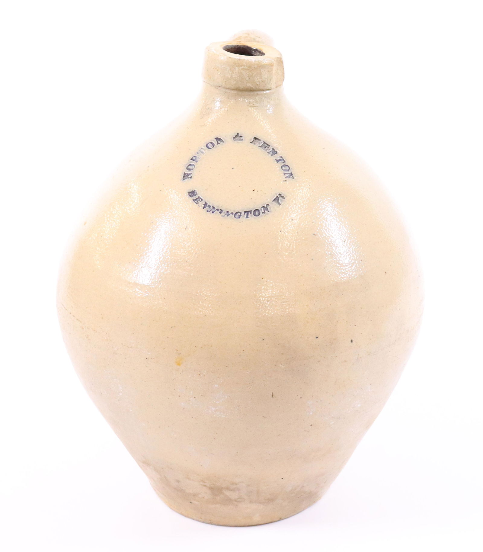 19TH C. OVOID STONEWARE JUG (1 of 5)