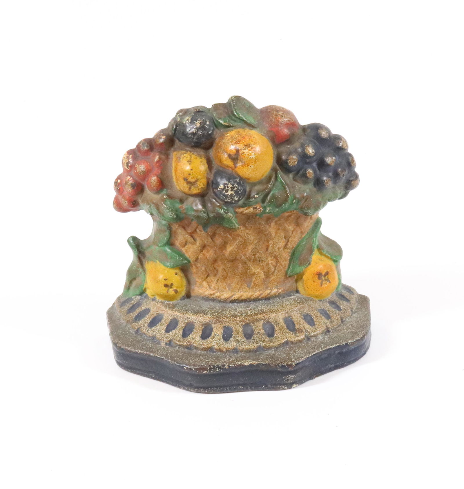 CAST IRON FRUIT BASKET DOORSTOP (1 of 3)