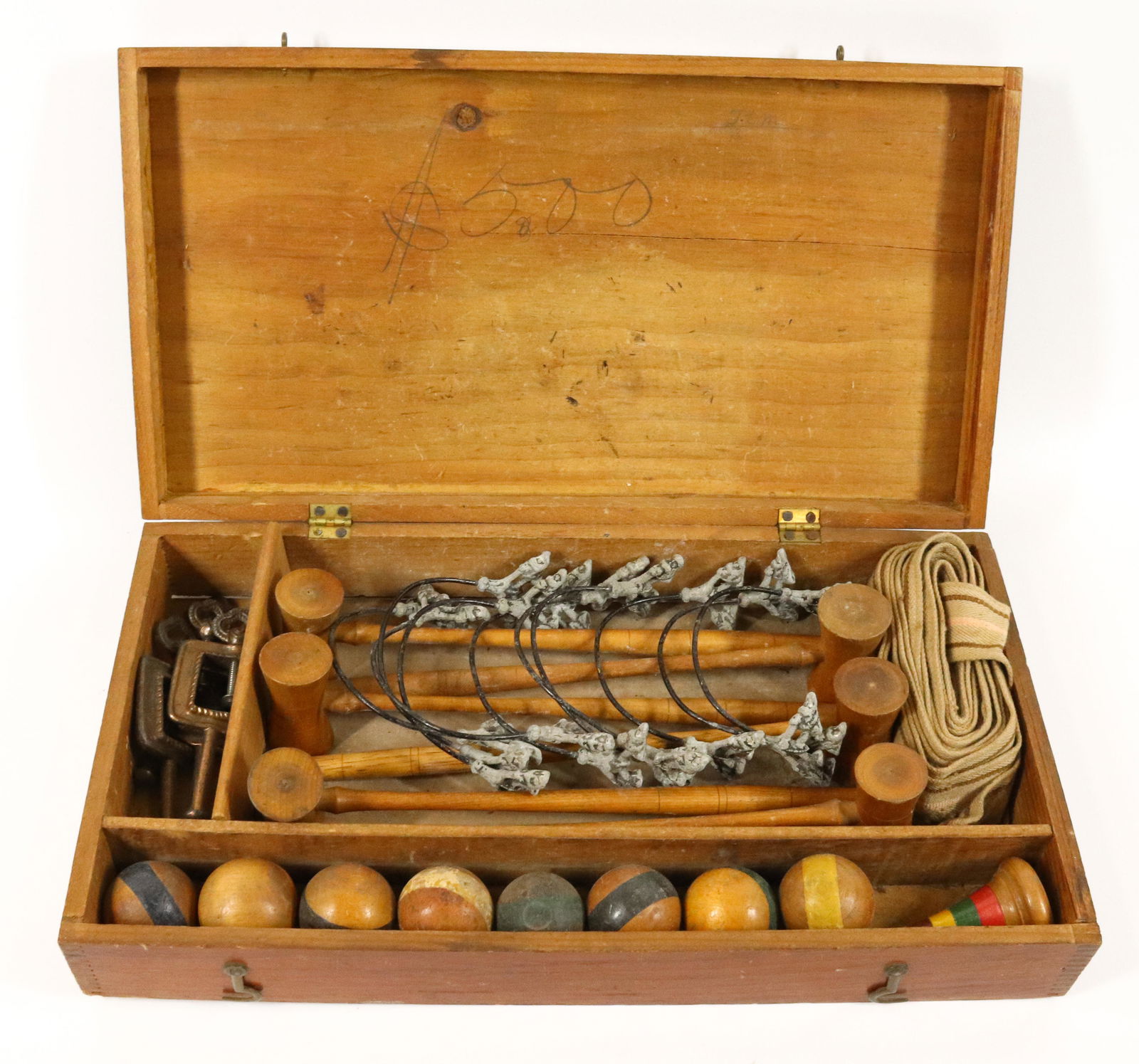 ANTIQUE MINIATURE CROQUET SET (1 of 3)
