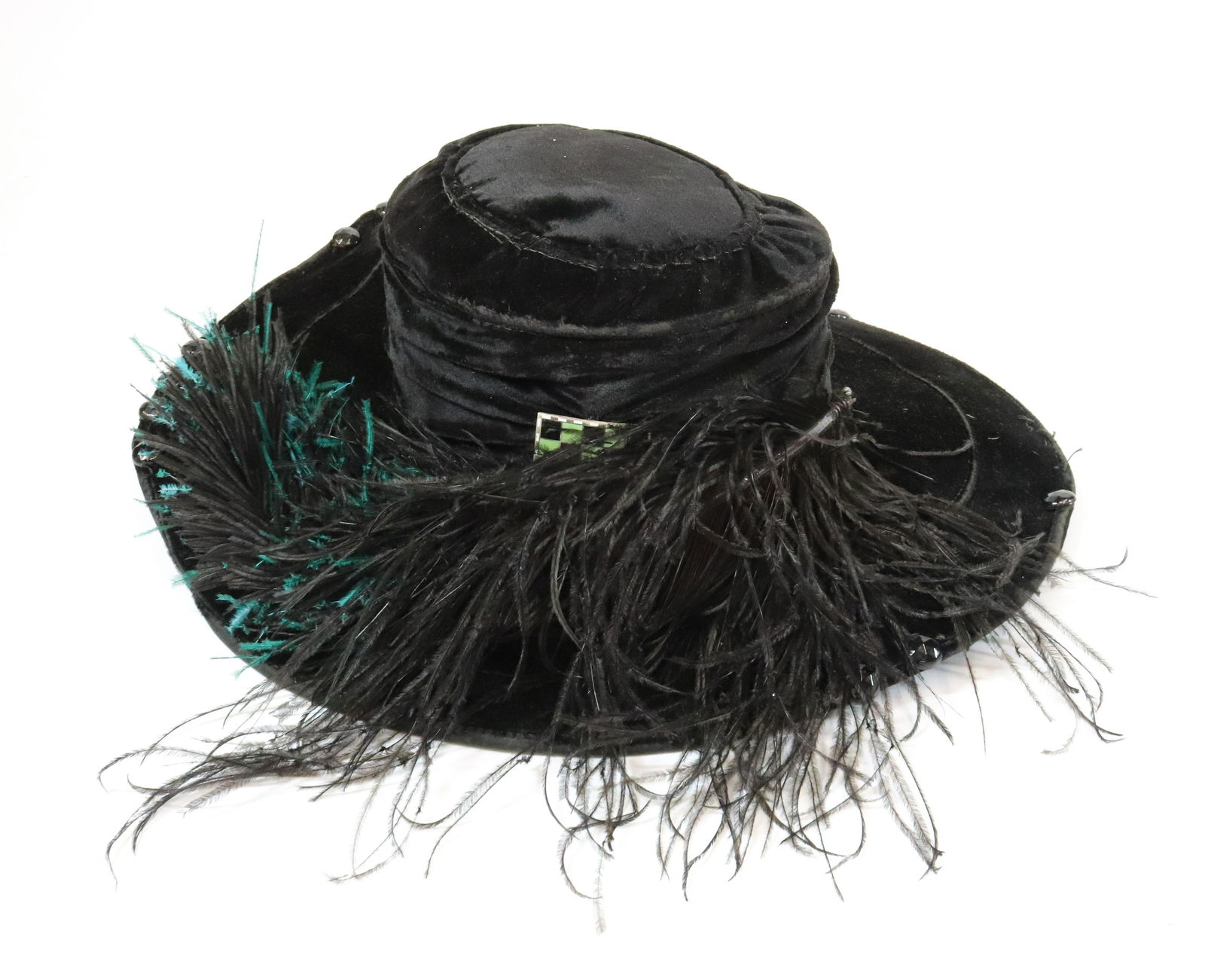 WIENER WERKSTATTE ART NOUVEAU HAT WITH ENAMELED PIN (1 of 11)