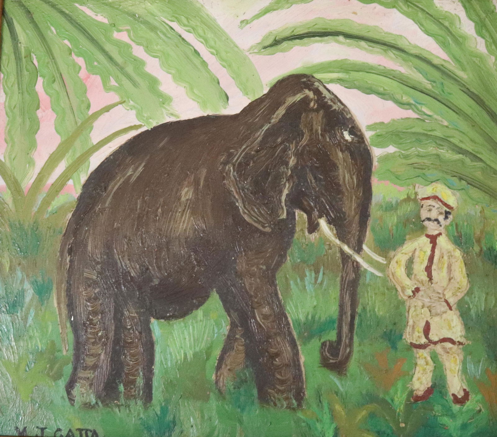 VICTOR J. GATTO, OIL ON BOARD (1 of 4)