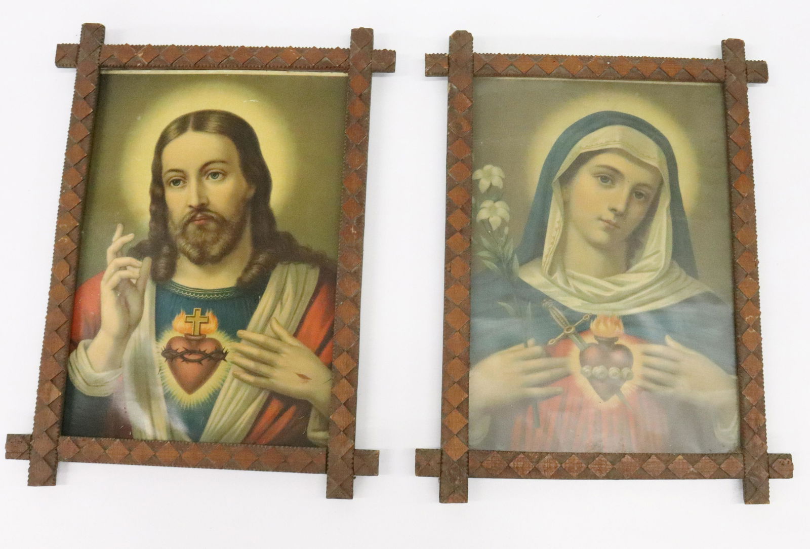 (2) FOLK ART FRAMES (1 of 4)