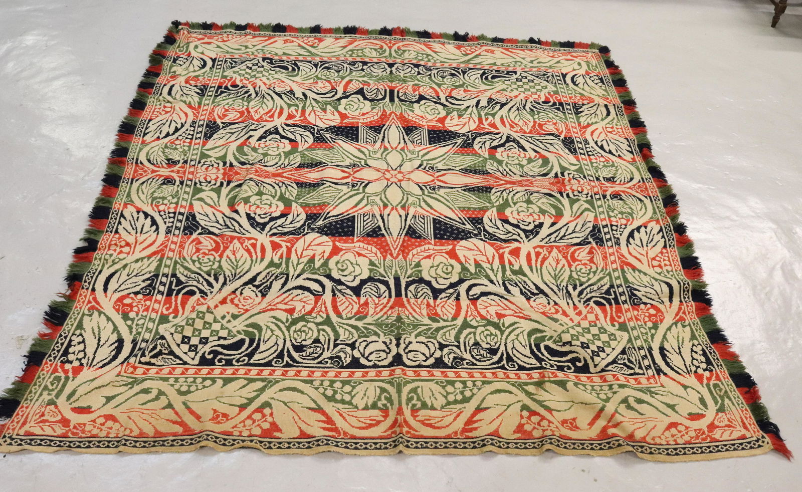 19TH C. COVERLET (1 of 3)