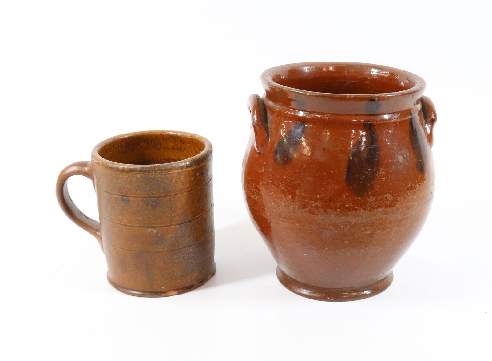 REDWARE CROCK AND MUG (1 of 4)