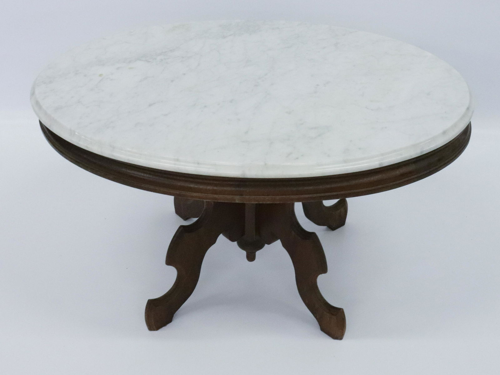 VICTORIAN MARBLE TOP TABLE (1 of 2)