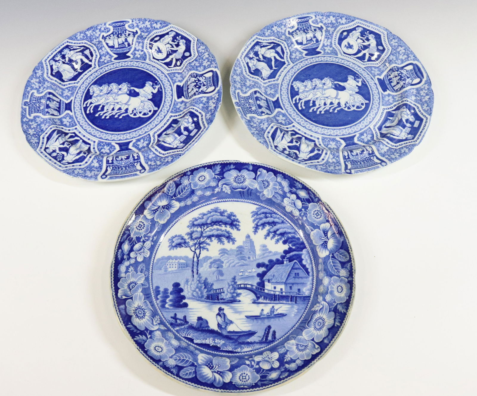 LOT OF TRANSFERWARE PLATES (1 of 4)