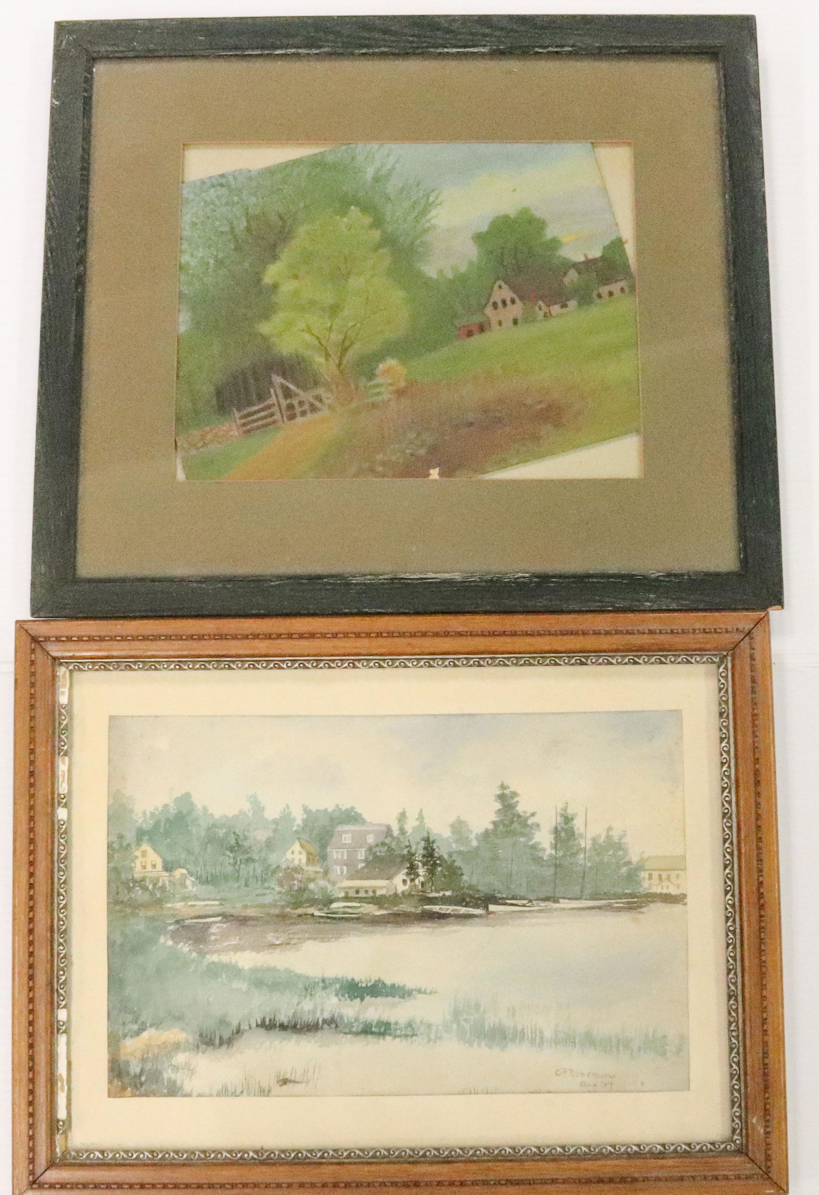 (2) FRAMED VINTAGE PAINTINGS (1 of 5)