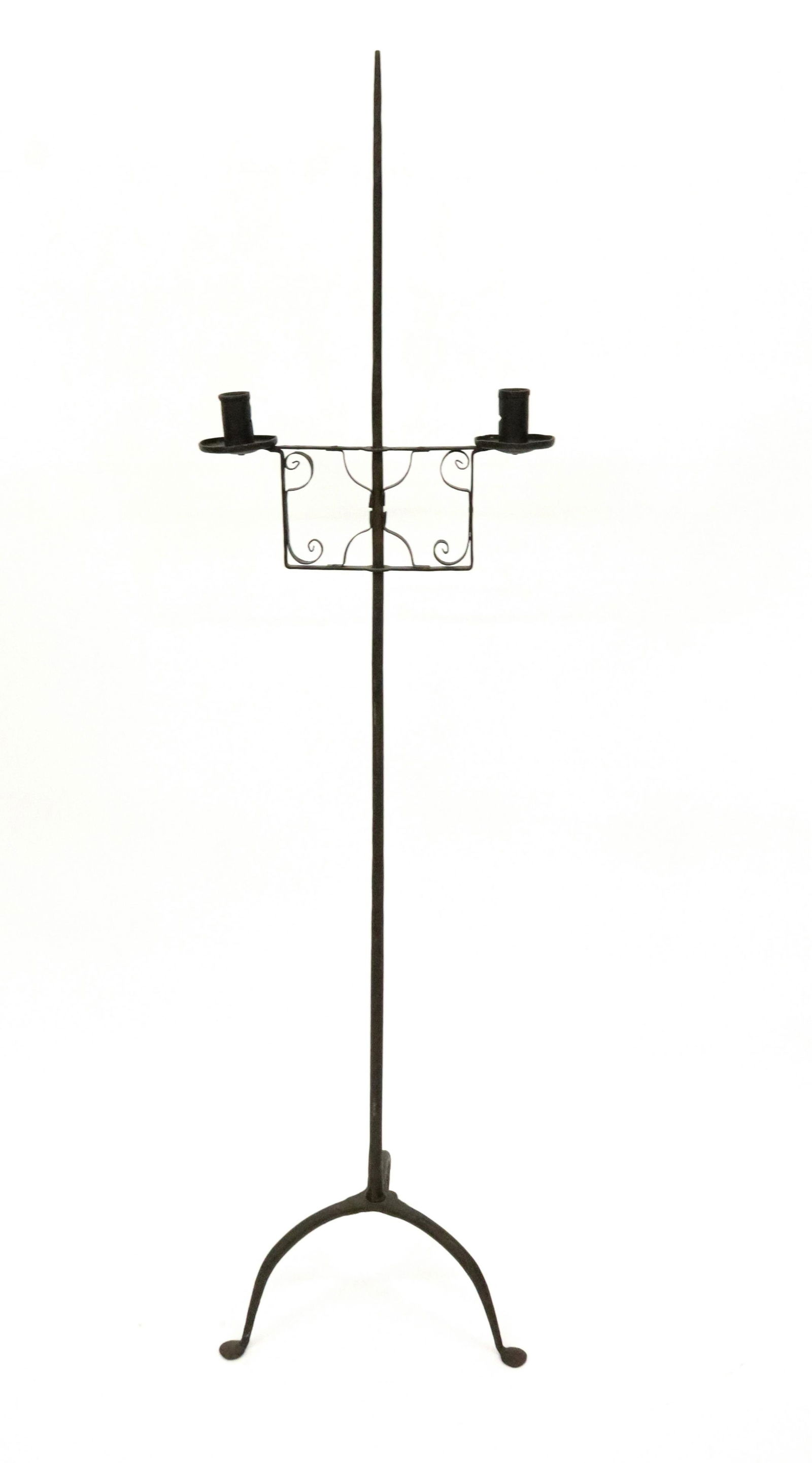 WROUGHT IRON ADJUSTABLE CANDLEHOLDER (1 of 3)