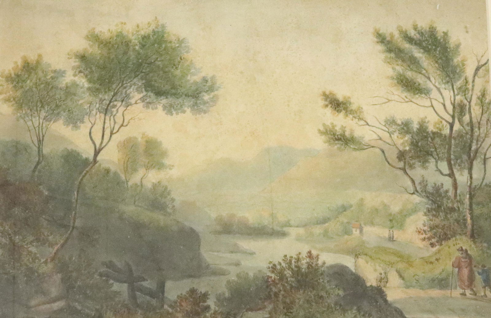 19TH C. WATERCOLOR LANDSCAPE (1 of 3)