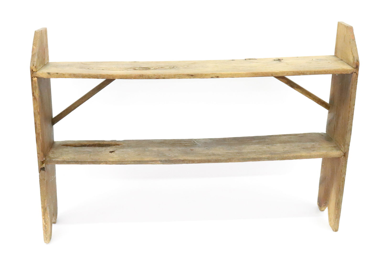 PRIMITIVE WOODEN BUCKET BENCH (1 of 4)