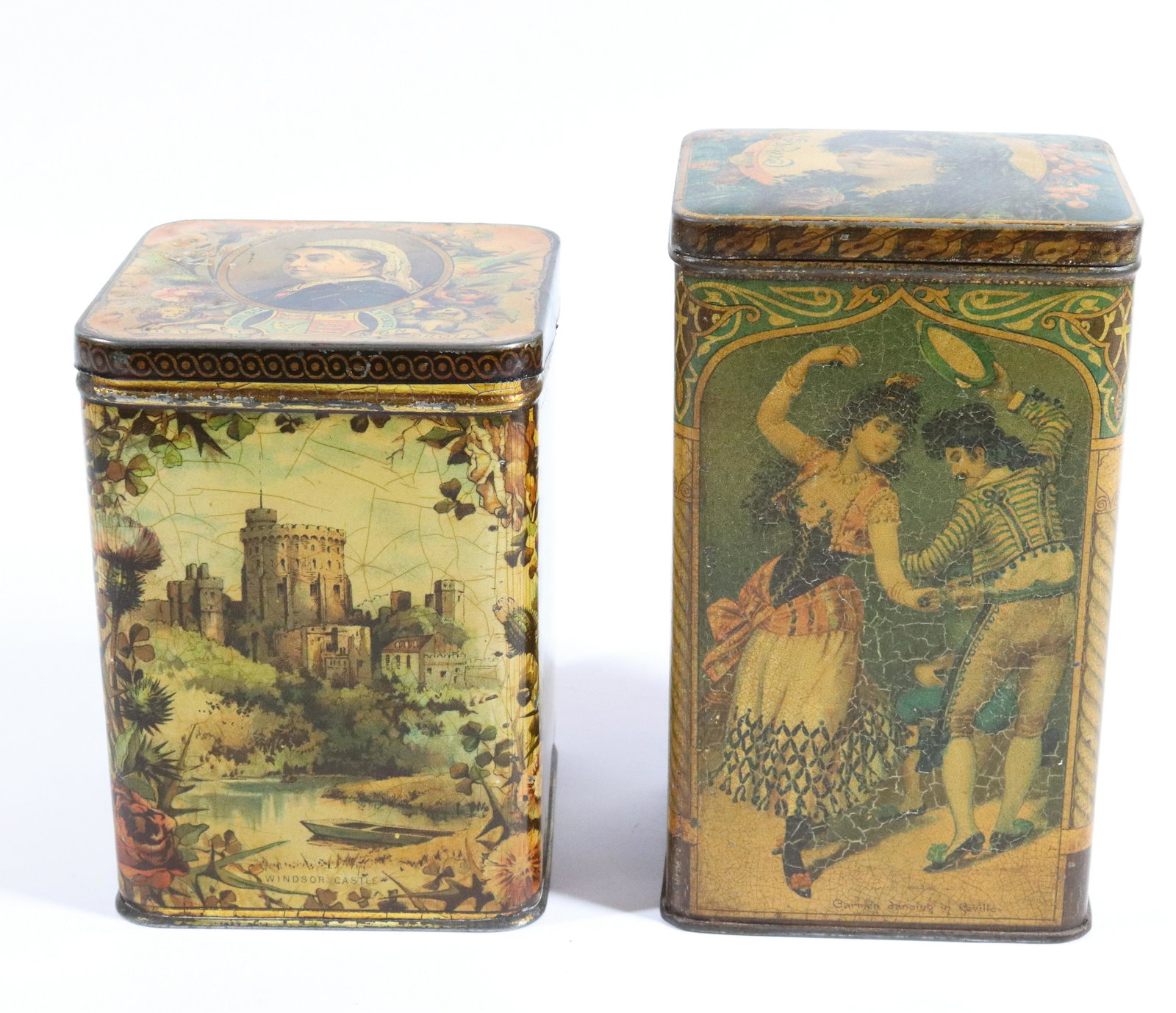 (2) ANTIQUE BISCUIT TINS (1 of 6)