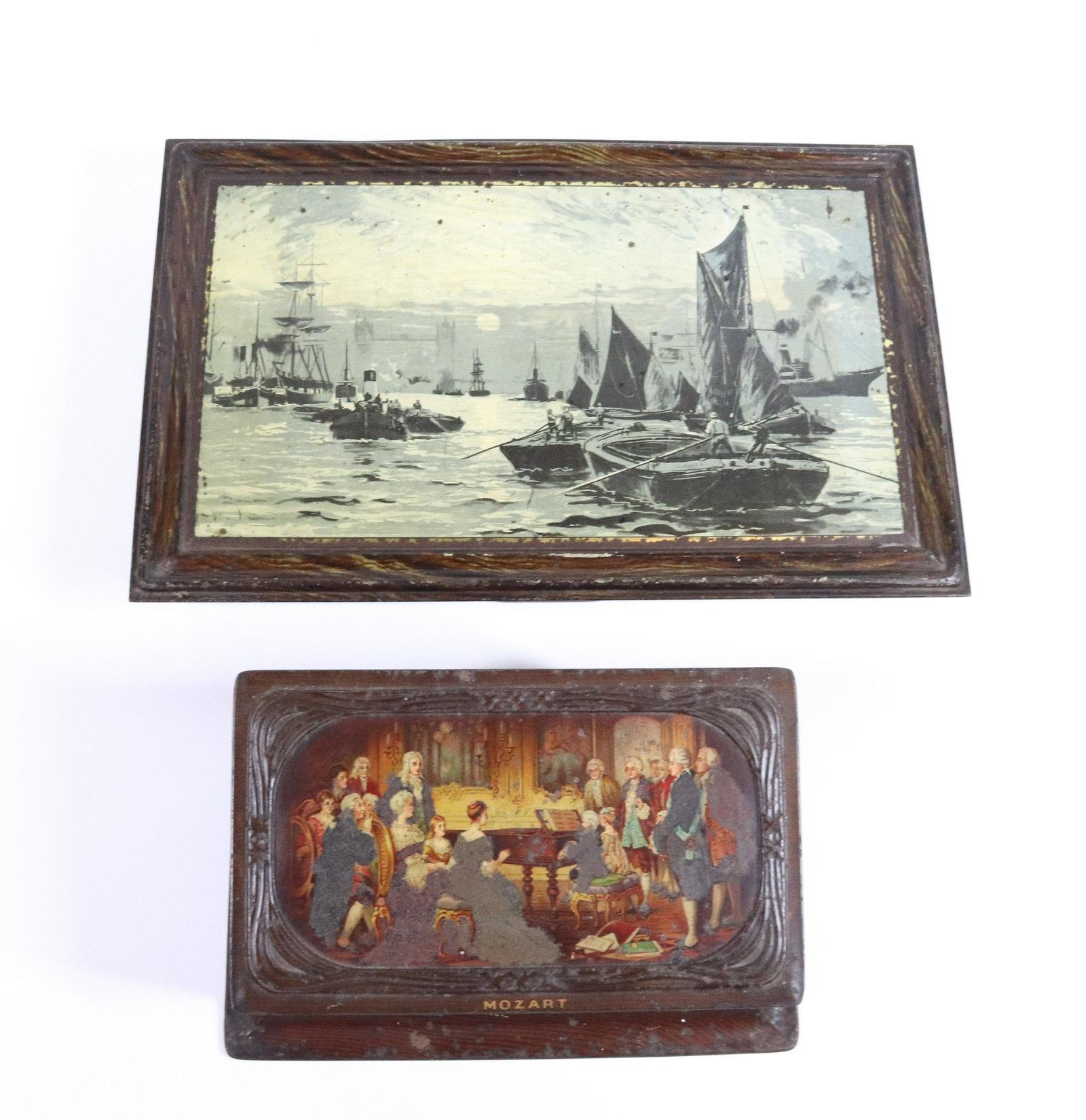 (2) ANTIQUE BISCUIT TINS (1 of 6)