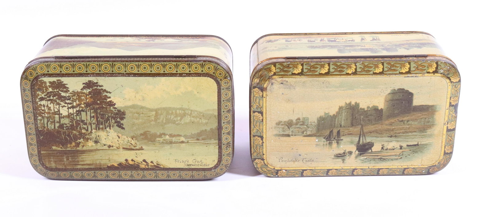 (2) ANTIQUE BISCUIT TINS (1 of 6)