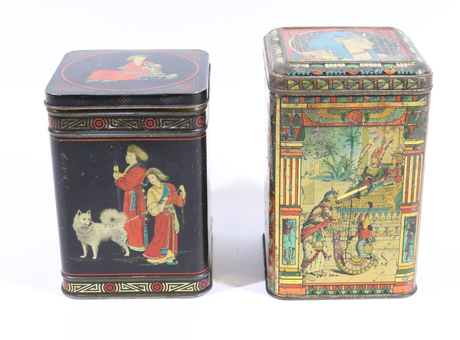 (2) ANTIQUE BISCUIT TINS (1 of 6)