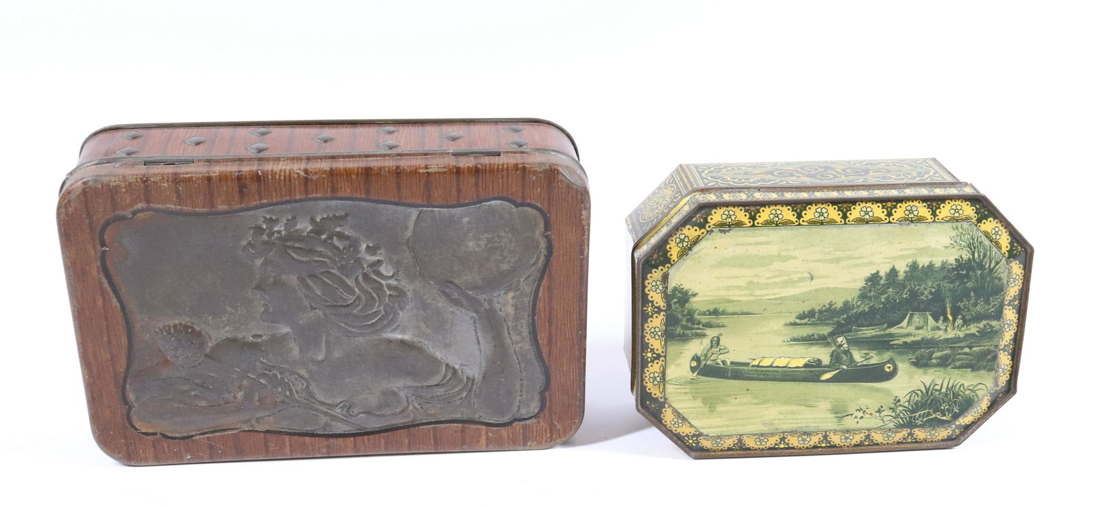 (2) ANTIQUE BISCUIT TINS (1 of 6)