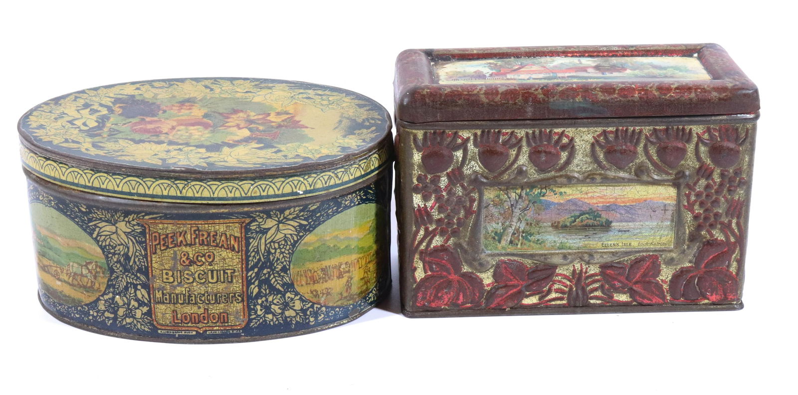 (2) ANTIQUE BISCUIT TINS (1 of 7)