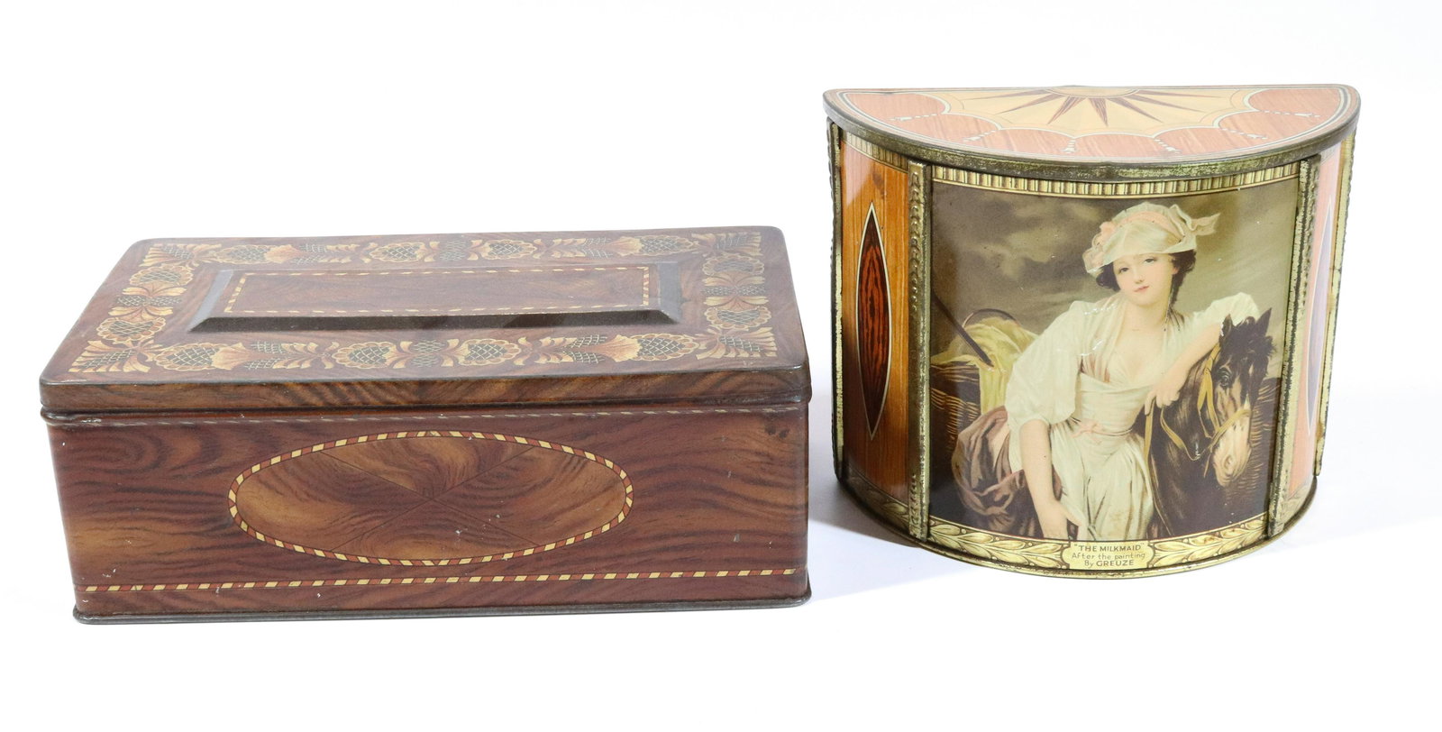 (2) ANTIQUE BISCUIT TINS (1 of 4)