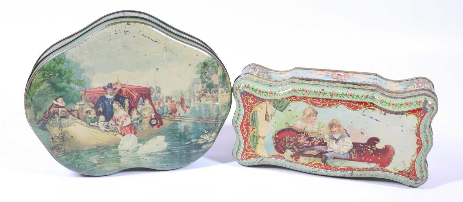 (2) ANTIQUE BISCUIT TINS (1 of 3)