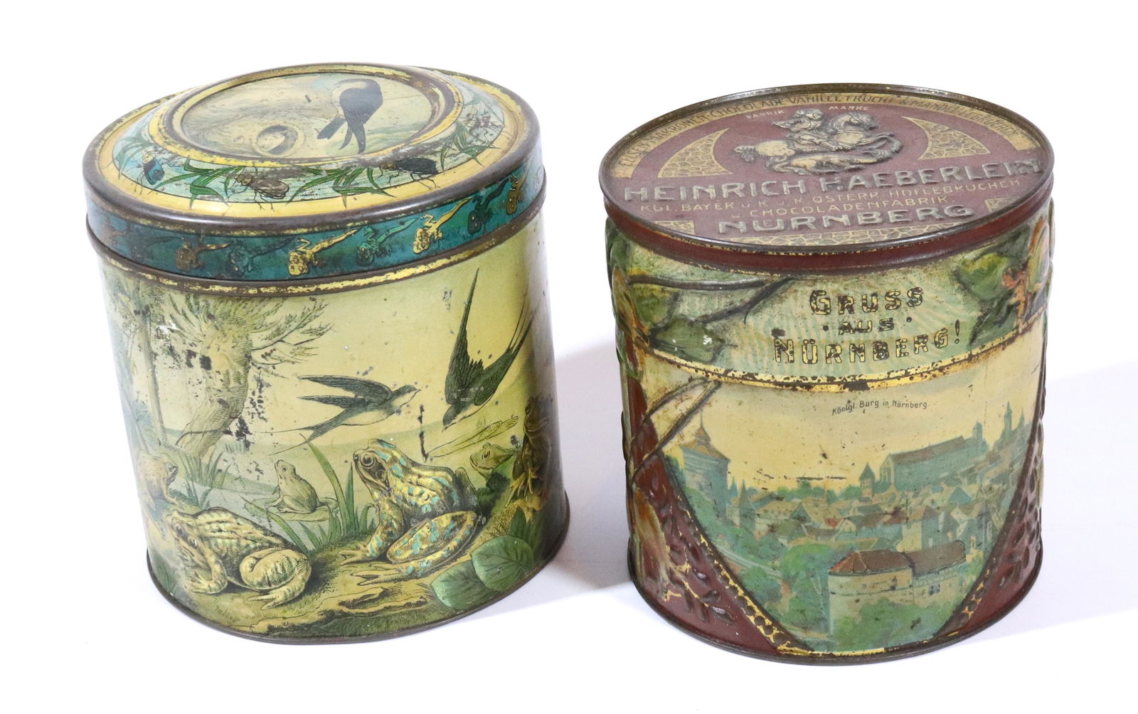 (2) ANTIQUE BISCUIT TINS (1 of 5)