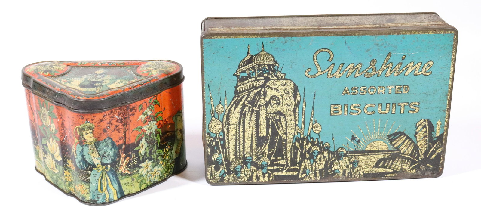 (2) ANTIQUE BISCUIT TINS (1 of 5)