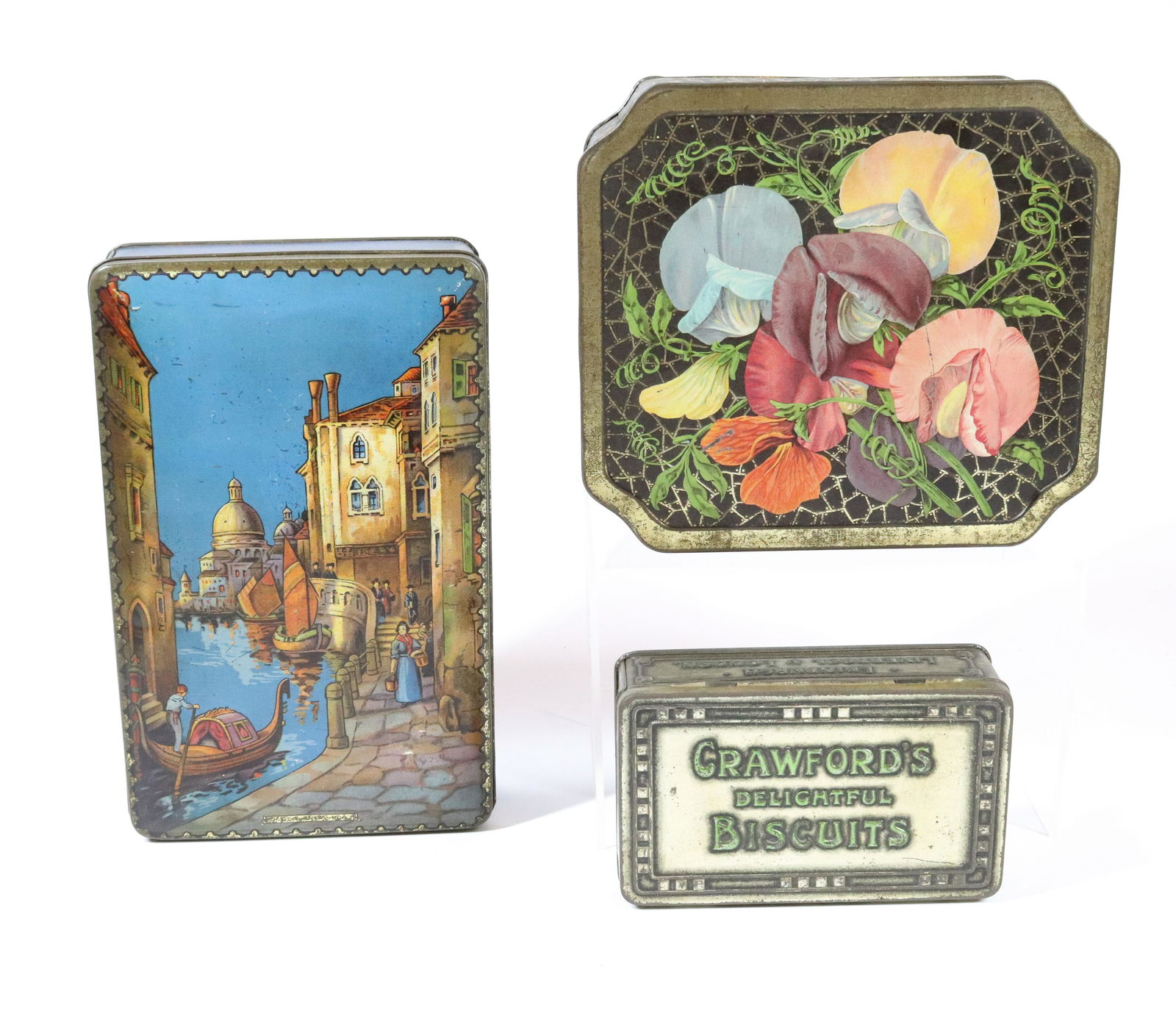 (3) ANTIQUE BISCUIT TINS (1 of 5)