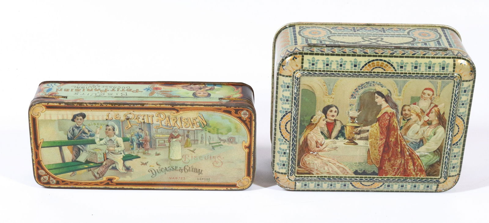 (2) ANTIQUE BISCUIT TINS (1 of 6)