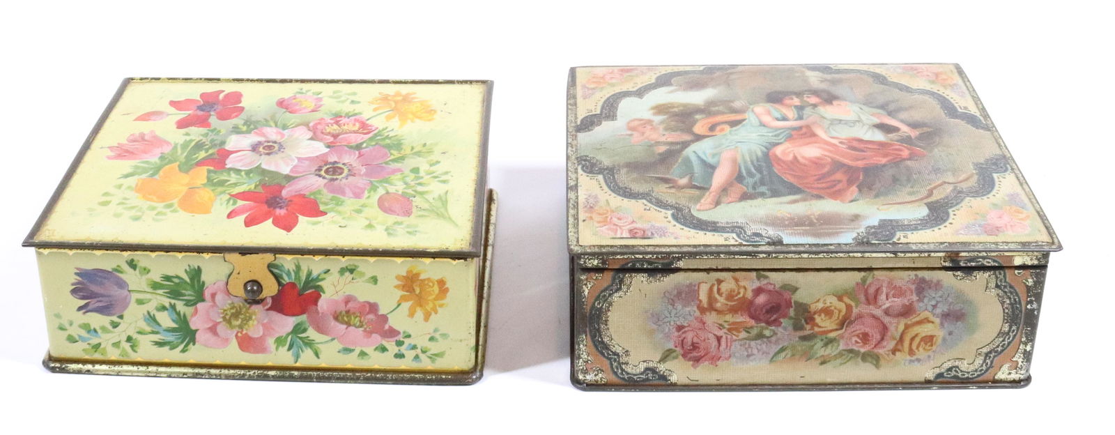 (2) ANTIQUE BISCUIT TINS (1 of 8)