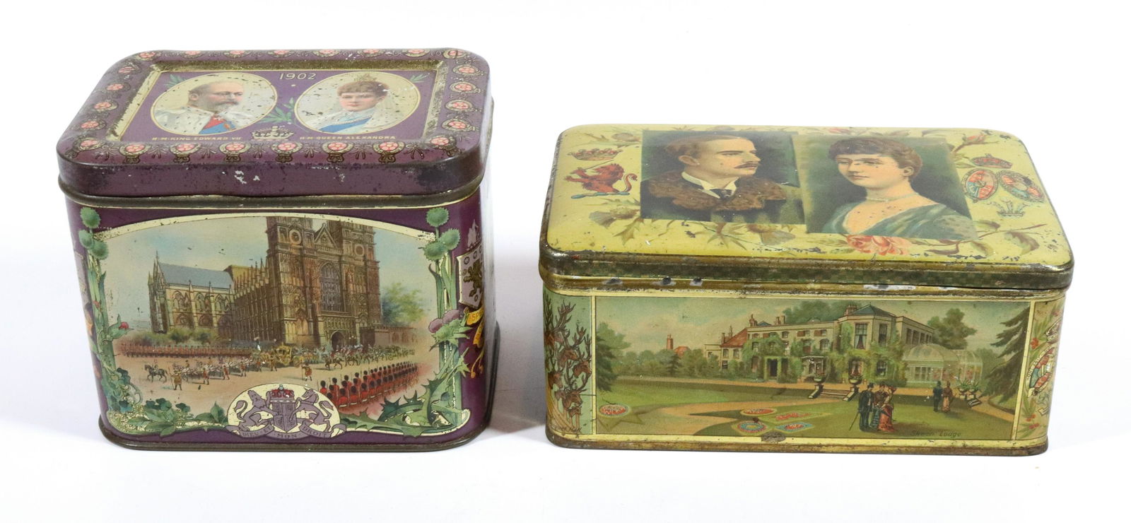 (2) ANTIQUE BISCUIT TINS (1 of 6)