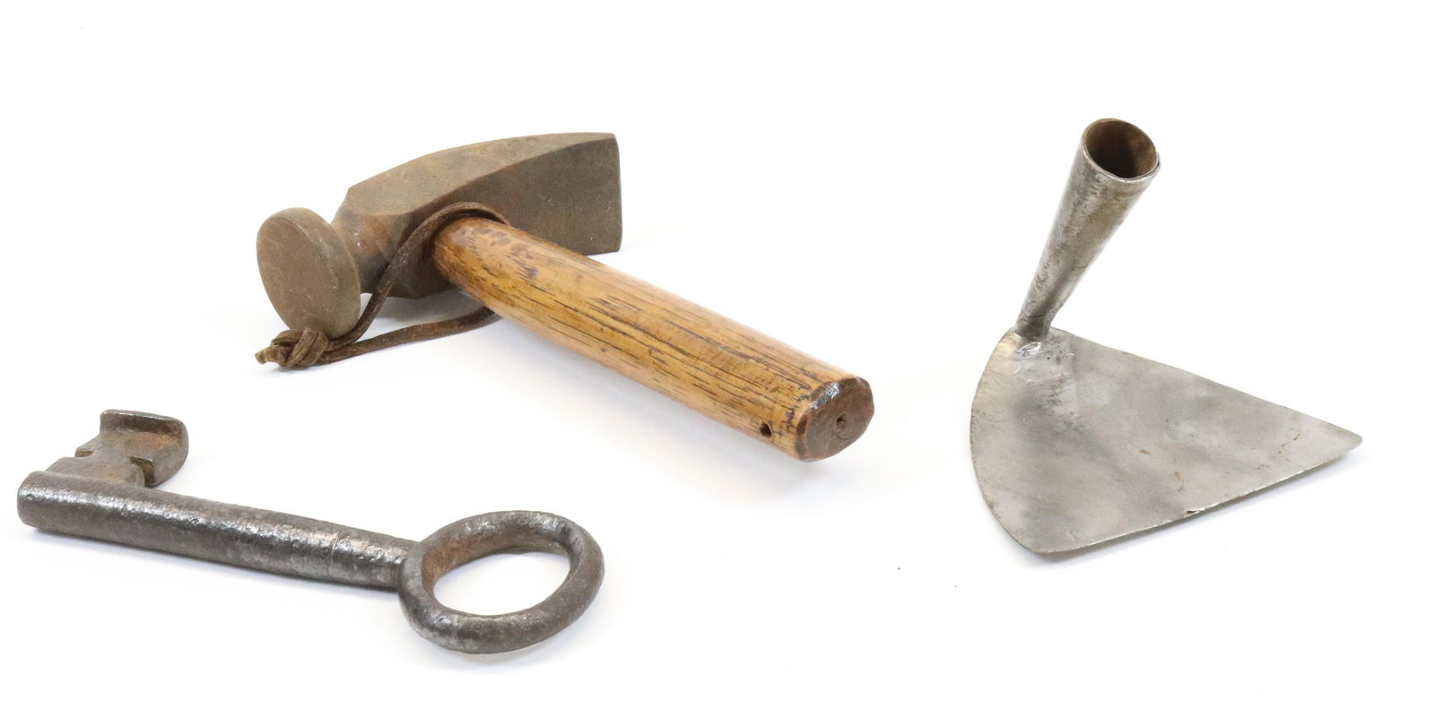 DOUGH SCRAPER, HAMMER AND KEY (1 of 2)
