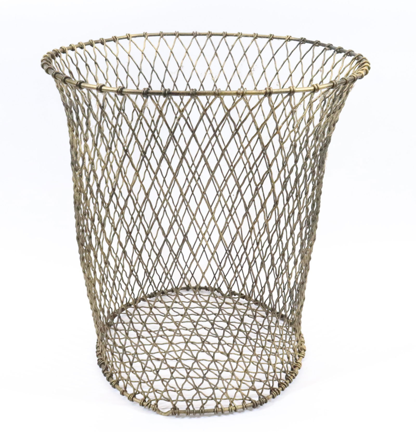 VINTAGE WIRE TRASH CAN (1 of 3)