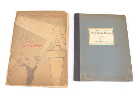 TWO VINTAGE BOOKS: A TREASURY OF AMERICAN PRINTS, 1939 AND THE POETS CORNER BY MAX BEERBOHM, 1904. UPDATED 2023 Terms for Purchasing and Shipping of Auction Items. Please read carefully before bidding. All payments for