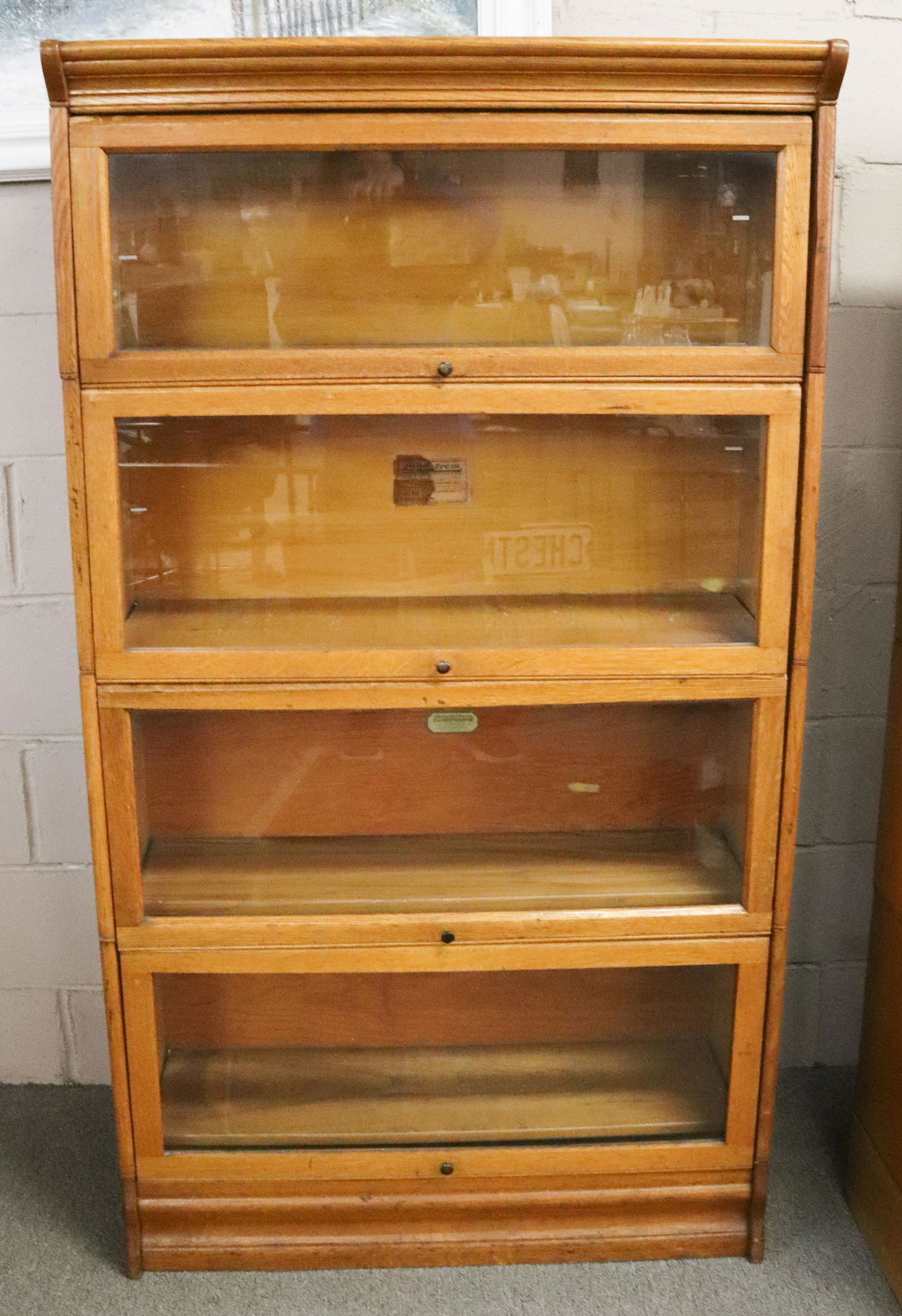 VINTAGE LUNDSTROM SECTIONAL BOOKCASE (1 of 3)